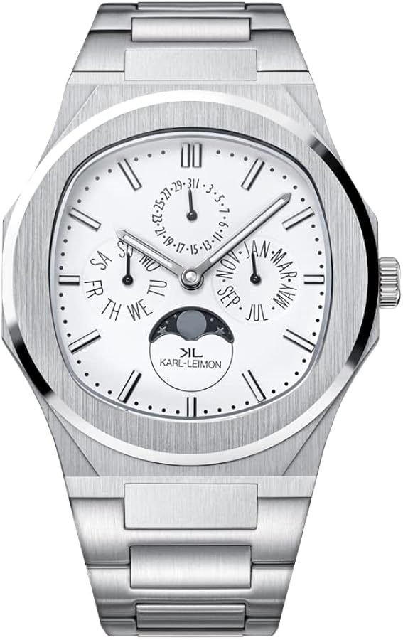 美品　カルレイモン マジェスティ 腕時計 メンズ ホワイト Amazon | [カルレイモン] KARL LEIMON メンズ 腕時計 ( マジェスティ